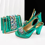 doershowLastest Italian Design Fashion Style Ladies Shoes with Matching Bag Set 2025 Nigerian Shoes and Bag Set HFG1-2