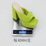 2026 New Europe and America Style Leopard Print Slippers Comfort Platform High Heel Sandals 14.5CM Summer Women Outdoors Shoes