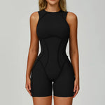 New Seamless Yoga Jumpsuits Sports Fitness Hip-lifting Backless Shorts One-piece Workout Gym Leggings Tracksuits for Women