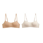 2PCS/Set Seamless Bras For Women Wireless Underwear 1/2 Cup Bra Female Wirless Sexy Lingerie Soft Padded Thin Intimates