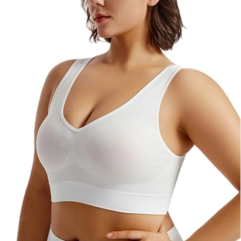 Seamless Sports Bras For Women Push-Up Bra Female Breathable Brassiere No Pads Bralette Solid Color Crop Top Sexy Lingerie S-5XL