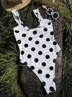 2026 Polka Dot U Neck One Piece Swimsuit Women Swimwear Female Monokini Bather High Leg Cut Bathing Suit Swim Beachwear Bodysuit