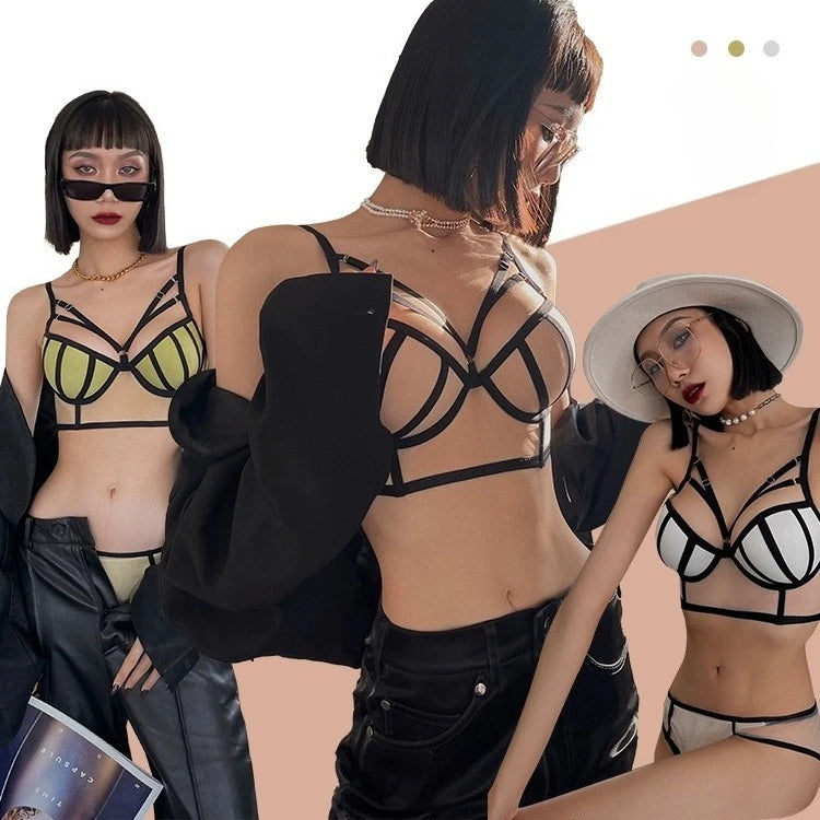 Hot SexyBrief Sets Women's Underwear Set Push-up Bra Panty Sets Comfort Brassiere Adjustable Straps Gathered Lingerie Set