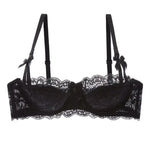 MOYISU French Romance Breathable and Comfortable Breathable Sexy Lace Not Empty Cup Bra Set Pure Desire Girl Super Beautiful