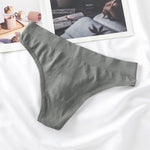 1PC Seamless Thongs Women High Waist Panties Sports Underwear Ladies Sexy Lingere Comfortable T-back Panty Women G-string