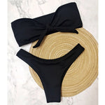 New Bikini Bottoms Women's Swimsuit Low Waisted Bottom Solid Red Swimwear Thong Beachwear Brazilian Bathing Suit Summer