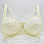 Plus Size Womens Lace Bra Lager Bosom See through Bralette Underwired Sexy Lingerie 34 36 38 40 42 44 B C D DD E F Cup
