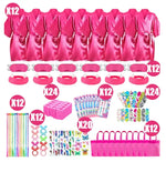 6/10/12 Set Spa Birthday Party Robes Gowns for Girls Kimono Satin Robe Hot Pink Spa Party Favors for Kids Child Birthday Spa Kit
