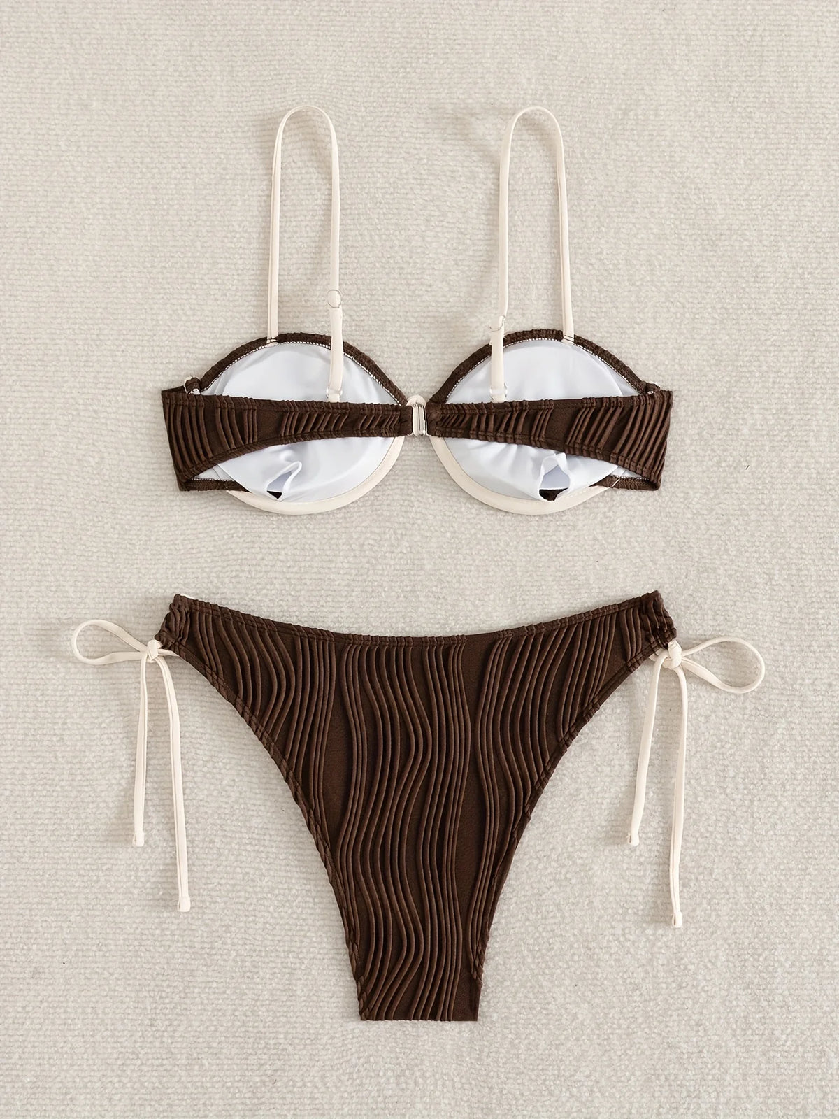 ZTVitality Sexy Patchwork Underwire Bikini 2025 New Arrival Biquini Padded Bra Push Up Bandage Swimsuit Women Swimwear Beachwear