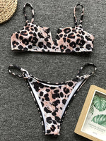 V-Bar Underwired Polka Dot Bikini 2025 Women Swimsuit Female Swimwear Two Pieces Bikini Set Ribbed High Cut Bathing Suit Swim