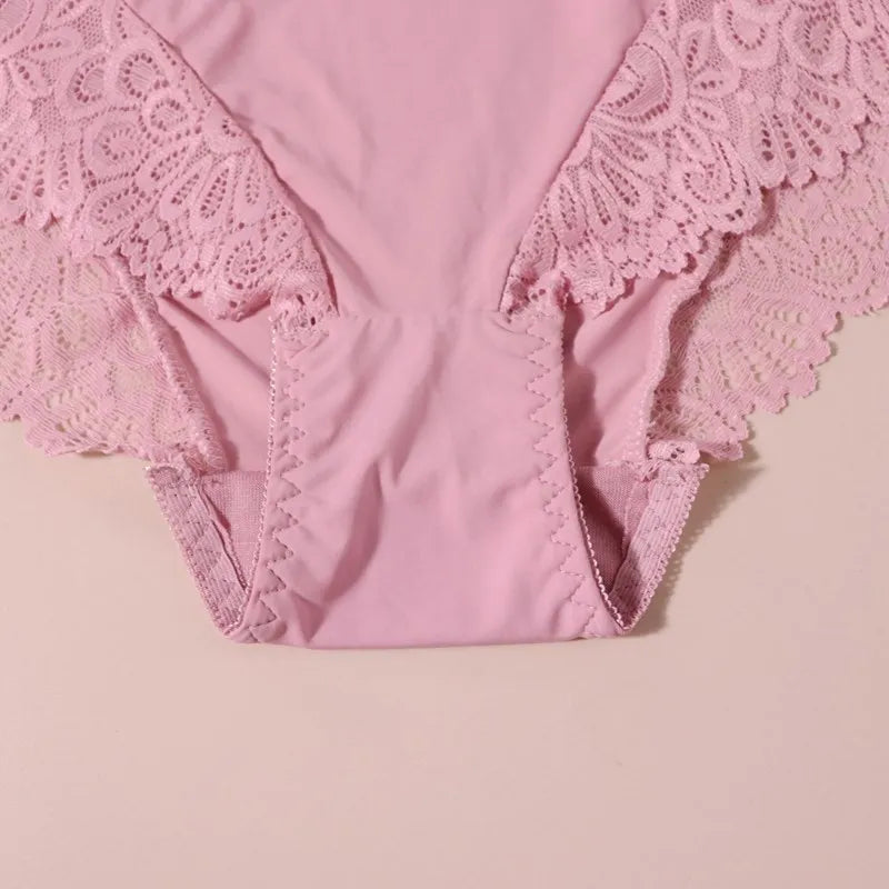 Beauwear Women Luxury Sexy Lace Panties Floral Transparent Nylon Breathable Briefs Underwear Female Bragas Pretty Lingerie