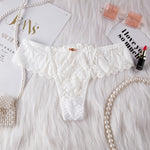 Hollow Out Lace Sexy Girls G String Panties Women Briefs Transparent Thong Thin Underwear Female Low Waist Lingerie Size S-XL