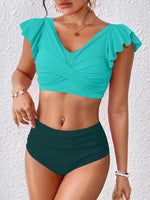 2026 Ruffle Bikinis Women Sexy Swimwear Female High Wasit Swimsuit Bathers Bathing Swimming Swim Suit Beachwear Summer