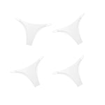 4Pcs/Set Women Ice Silk Low Rise Briefs with Decorative Side Buckle Sexy Brazilian Panties Seamless Underwear Lingerie S-XL