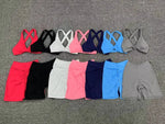 Seamless Yoga Fitness Sets Women High Waist Hip-Lifting Shorts & Sports Bra Workout for Running Gym