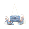 doershow hot selling Italian Shoes And Bag Sets For Evening Party With Stones Italian Leather Handbags Match Bags!HWS1-8