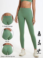 Hearuisavy Summer Ultra-Soft Fabrics High Waist Gym Quick-Dry Yoga Pants Running Workout Pants Push Up Sports Leggings Women