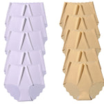 10Pcs/Set Panties Women Seamless Briefs Ice Silk High Rise Panties Female Underpants Solid Comfy Underwear Lingerie