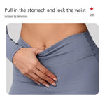 Hearuisavy Sports Set 2Pcs Women'sLong Sleeve Backless Fitted Fitness Top Push Up Pilates Yoga Top Wide Leg Straight Leg Pants