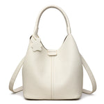 New Trendy Casual Soft PU Women's Handbags Solid Color Large Capacity Female Shoulder Bags Retro Tote Bags For Commute Shopping