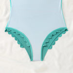2026 Sexy Ruffle Swimsuit Women One Piece Solid Swimwear Female Bathers Bathing Swimming Swim Suit Beachwear XXL