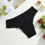 3Pcs Women Cotton Lingerie Sexy Thong Soft Fashion Panties Femme Design Underwear Pantys Underpant Lingerie Lace Intimates S-XL