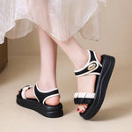 Summer New Fashion Women's Sandals Casual Beach oes Comfortable Heightening Sandals Roman sandals