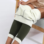 Women Winter Plus Velvet Stretch Leggings High Waist Warm Leggings Women Casual Thick Winter Leggings