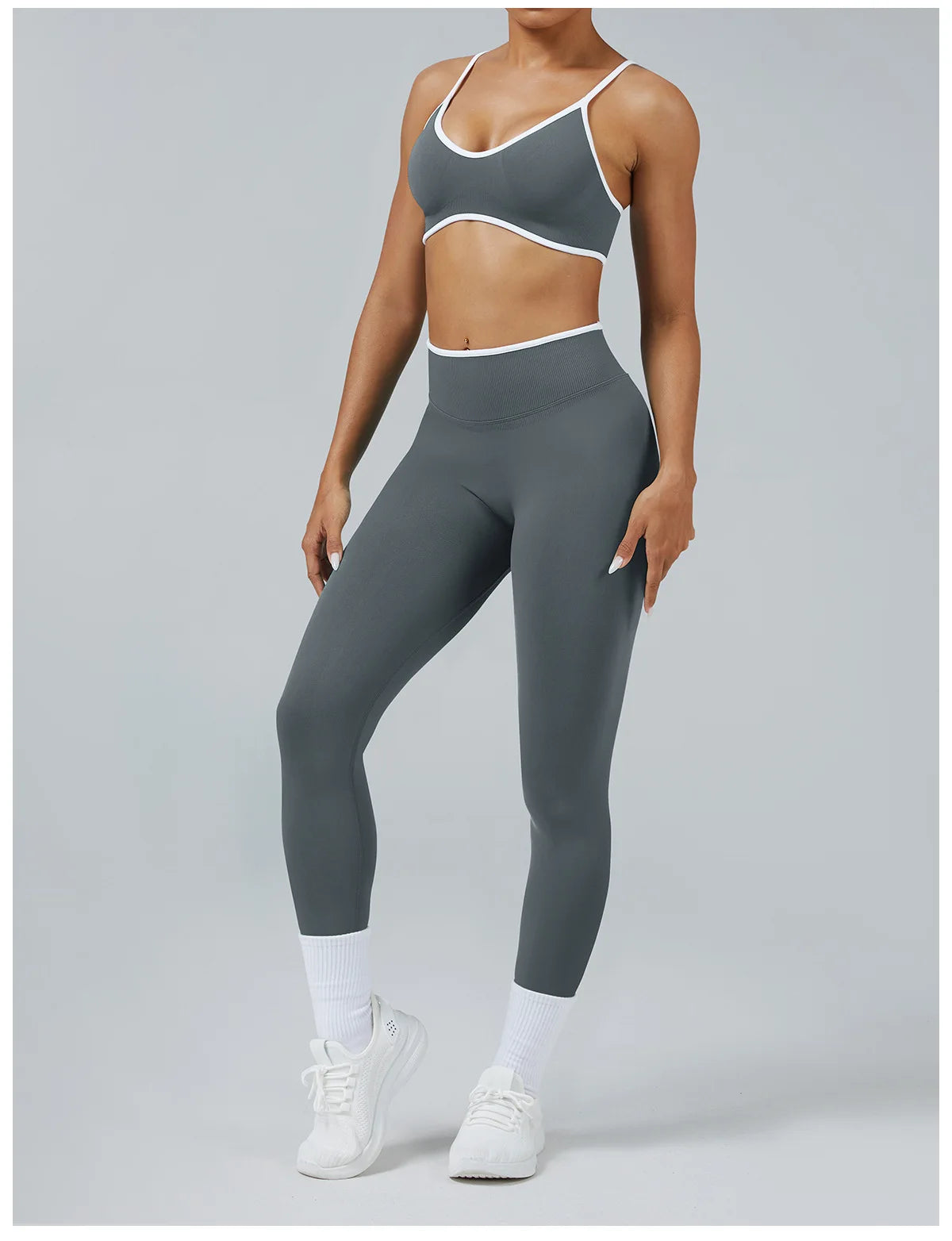 2PCS Yoga Suit Seamless Sports Set Gym Outfits Women Tracksuit Running Workout Clothes Sports Bra Athletic Wear Yoga Clothing
