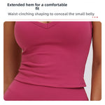 Women Yoga Sports Bra High Strength Gym Tank Top Push-Up Workout Bra Fitness Vest Comfortable Naked Feeling Gym Bra Fitness Bra