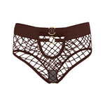 Hollow Mesh Sexy Women's Panties Solid Color Mid High Waist Fishnet Lingerie Ladies Hollow Out Transparent Elasticity Briefs