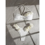 2025 Sexy 3D Flowers Halter Brazilian Bikini Women Swimwear Female Swimsuit Two-pieces Bikini set Bather Bathing Suit Swim K5236