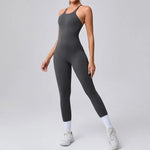 Women's Yoga Jumpsuits Sports Fitness Hip-lifting Cross Beauty Back Adjustable Straps One-piece Training Workout Gym Bodysuits