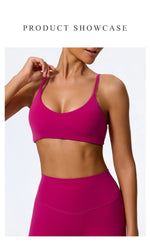 Hearuisavy Summer Super-Soft Women Quick Drying Sports Bra Breathable Gym Workout Top Fitness Underwear Push Up Running Yoga Top