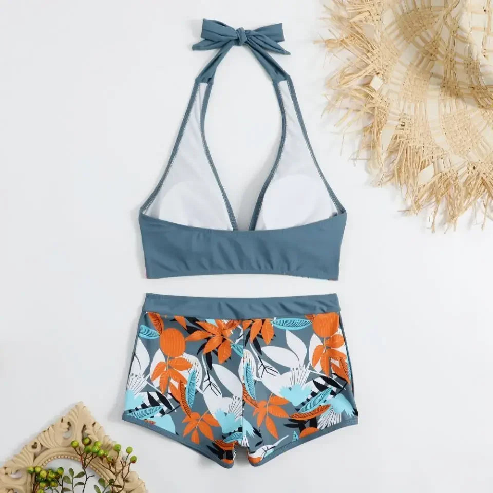 Sexy High Waist Bikini Shorts 2026 Women Swimsuit Two Piece Swimwear Female Bikinis Set Sports Bathing Suits Brazilian Biquini