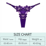 Embroidery Flower Thin Sexy Girls G String Thong Panties Women Briefs Hollow Out Transparent Underwear Female Lingerie