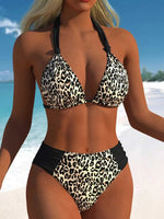 Vintage Black Polka Dot Print Bikini Set 2026 Women Tie Strap Push Up Bra Hollow Out High Waist Swimsuit Bathing Suit Swimwear