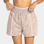 Women Leopard Print Yoga Shorts 3/4 Length Sports Fitness Running Workout Pant Ladies Casual Activewear