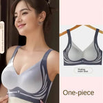 Push-Up Bra Women Seamless Ladies Underwear V-neck No Steel Ring Adjustable Comfortable Thin Top Bra Breathable Gathered