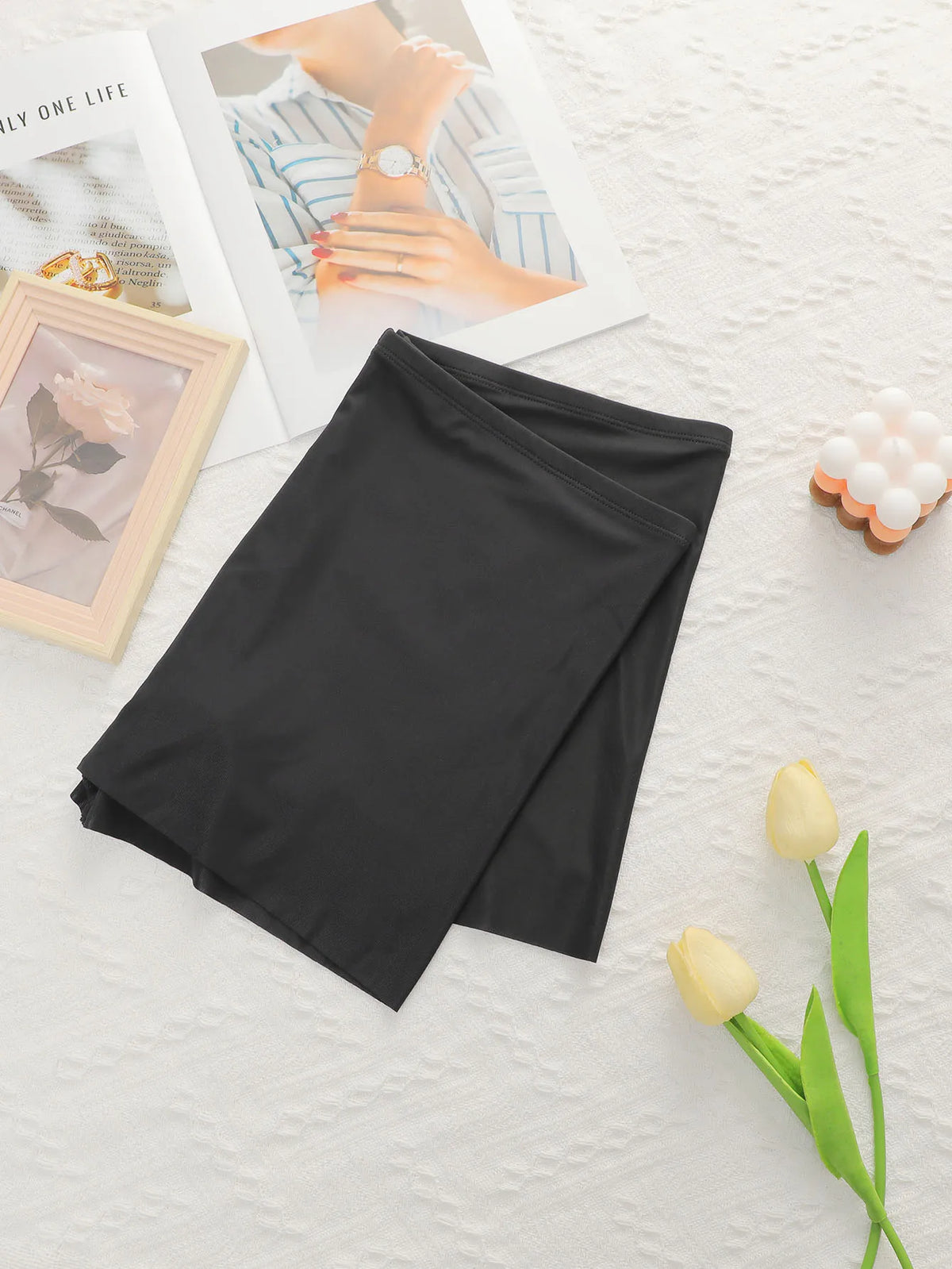 Large size black invisible seamless women's flat angle pants for comfortable wearing plus size underwear Z2420
