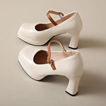 2026 leather shoe for women high heel platform point toe elegant and fashion shoe High-heeled sandals