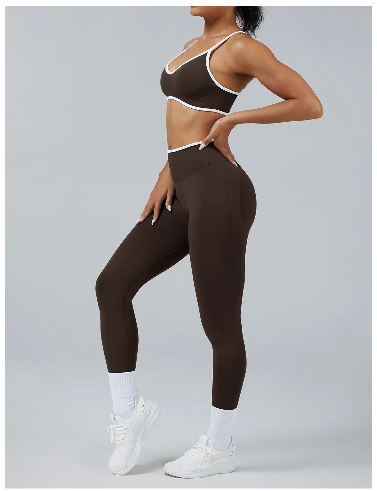 2PCS Yoga Suit Seamless Sports Set Gym Outfits Women Tracksuit Running Workout Clothes Sports Bra Athletic Wear Yoga Clothing