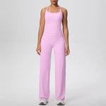 Yoga Set 2PCS Women Tracksuit Nude Feeling Workout Sets Gym Clothes Push Up Fitness Running Sportswear Sport Vest Leggings Suit