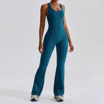 Women Fitness Bodysuit Backless One Piece Yoga Set Jumpsuit Sports Gym Workout Clothes Tights Active Wear Slim Playsuit Female