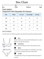 Heavy Duty Sexy Black Embroidery Back Closure Bras For Women Transparent See Through Crop Top B6003