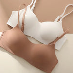 Seamless Bras For Women Small Chest Tube Top 1/2 Cup Non-Wire Bra Women Sexy Lingerie Female Underwear Glossy Intimates