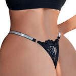 1pcs New Fashion Sexy G-string Low Rise Heart Decor Underwear Comfortable Floral Panties Party Women Thongs Sexy Lingerie