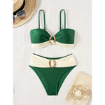 Sexy Bikini 2025 Woman Swimsuit Two Pieces Swimwear Female High Waisted Bikinis Set Swimming for Bathing Suits Brazilian Biquini