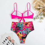 Sexy Bandeau Bikini 2025 Women Swimsuit Floral Swimwear Female High Waist Bikinis Set Swimming Bathing Suits Brazilian Biquini