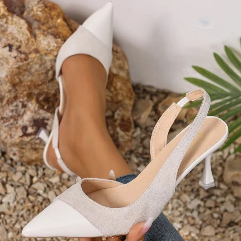 High Heels Summer 2026 New Arrival Fashion Buckle Pointed Heel Sandals Women Comfort Simplicity Stilettos
